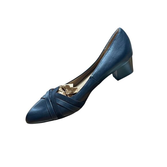 Cloudwalkers Womens Olivia Black Low Heel Pumps 12W - Picture 11 of 12